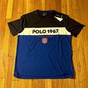 🏃🏽‍♂️ POLO RALPH LAUREN PERFORMANCE 1967 USA FLAG SHIRT